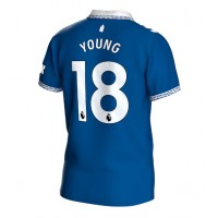 Everton Ashley Young #18 Hjemmebanetrøje 2023-24 Kortærmet